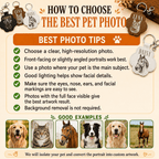 Personalized Pawprint Keychain - Custom Sketch Pet Portrait & Fur Keepsake