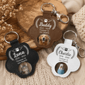 Pet Memorial Pawprint Keychain - Angel Wings Photo Insert & Custom Dates
