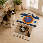 Mat – Custom Pet Portrait Retro Camera & Photo Shape Design