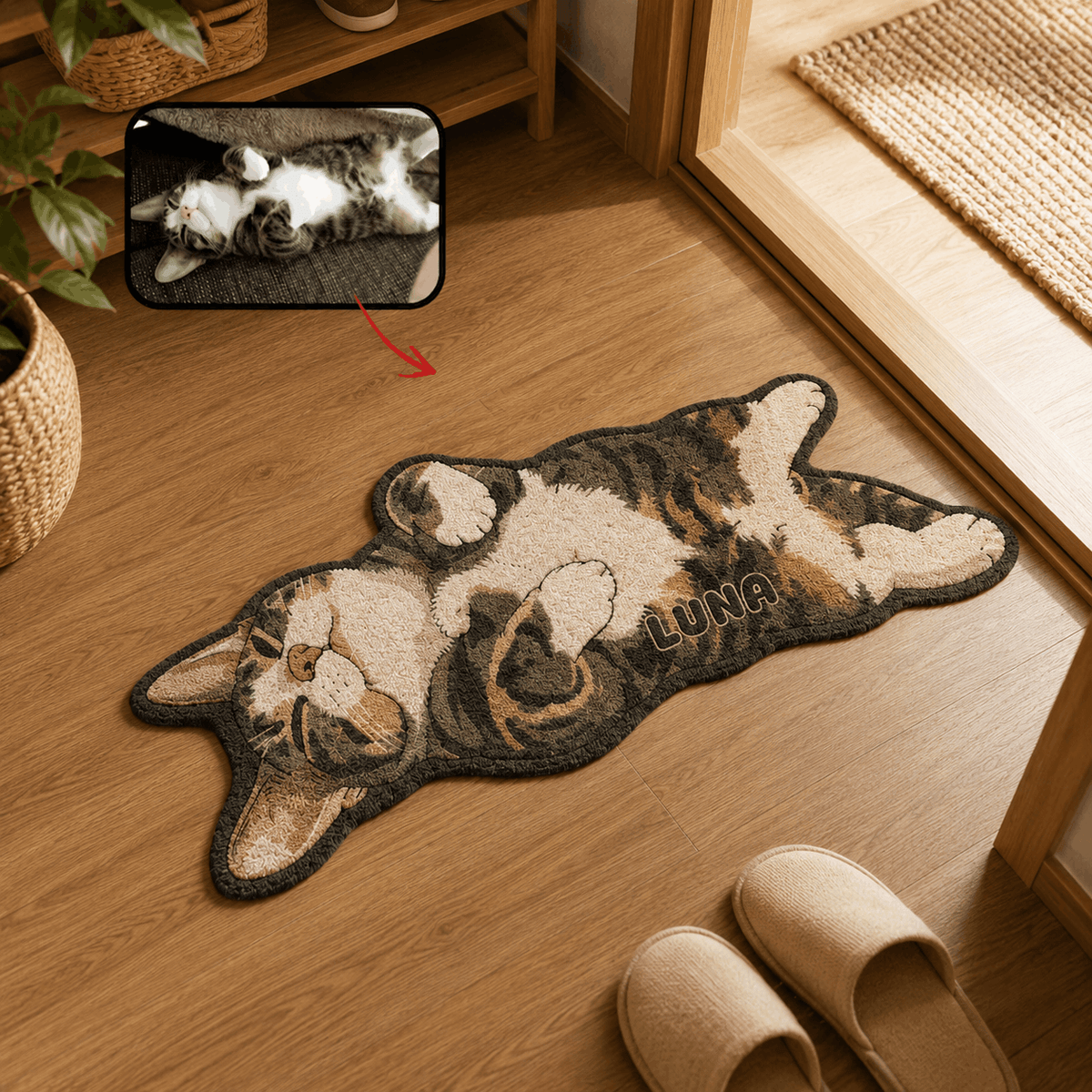 Mat – Custom Pet Full Body Shape Photo Design