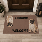 Doormat – Custom Pet Portrait "Welcome & Goodbye" Funny Design