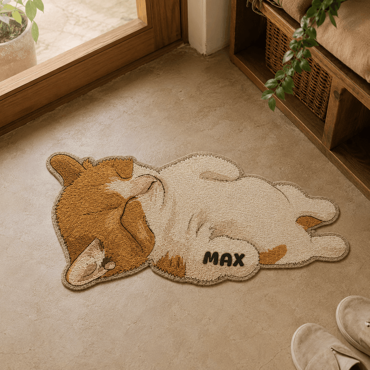 Mat – Custom Pet Full Body Shape Photo Design