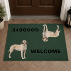Doormat – Custom Pet Portrait "Welcome & Goodbye" Funny Design