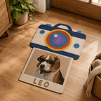 Mat – Custom Pet Portrait Retro Camera & Photo Shape Design