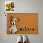 Doormat – Custom Pet Portrait "Welcome" Design