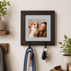 Custom Photo Dog Leash Holder – Faux Picture Frame Design