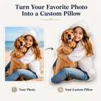Custom Photo Shaped Pillow – Personalized Pet & Portrait Cushion