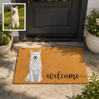 Doormat – Custom Pet Portrait "Welcome" Design