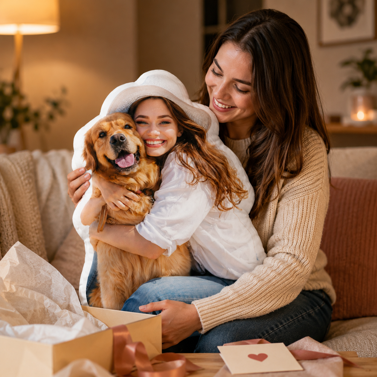 Custom Photo Shaped Pillow – Personalized Pet & Portrait Cushion
