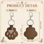 Pet Memorial Pawprint Keychain - Angel Wings Photo Insert & Custom Dates