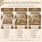 Custom Pet Portrait Woven Blanket - "Favorite Spot" Storytelling Throw