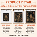 Custom Vintage Floral Pet Portrait Woven-Style Blanket - Personalized Cat & Dog Throw with Name