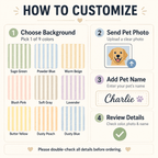 Custom Pet Portrait Dog Leash Holder – Personalized Wooden Hanger