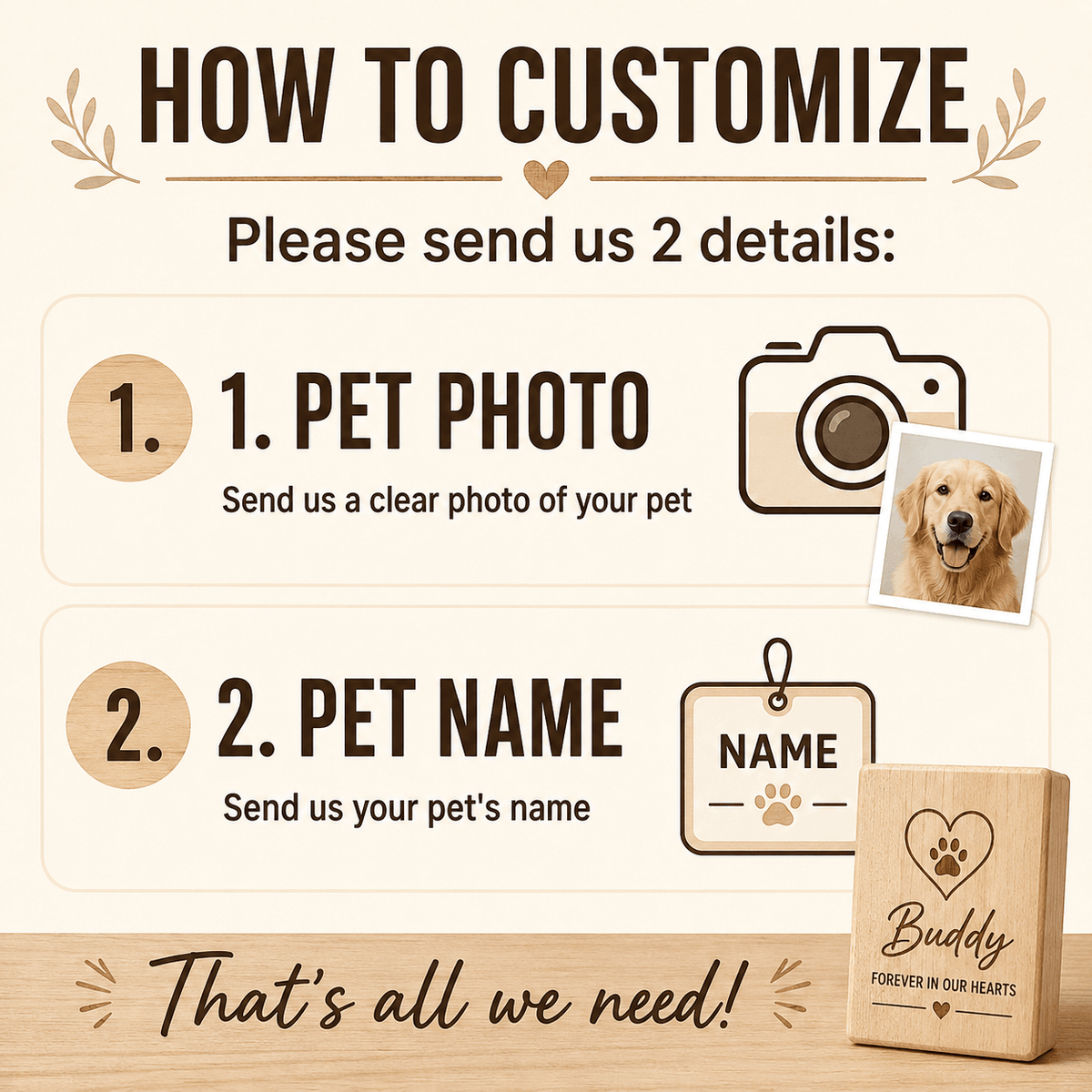 Custom Pet Sketch Portrait Wooden Block – Rustic Line Art Design