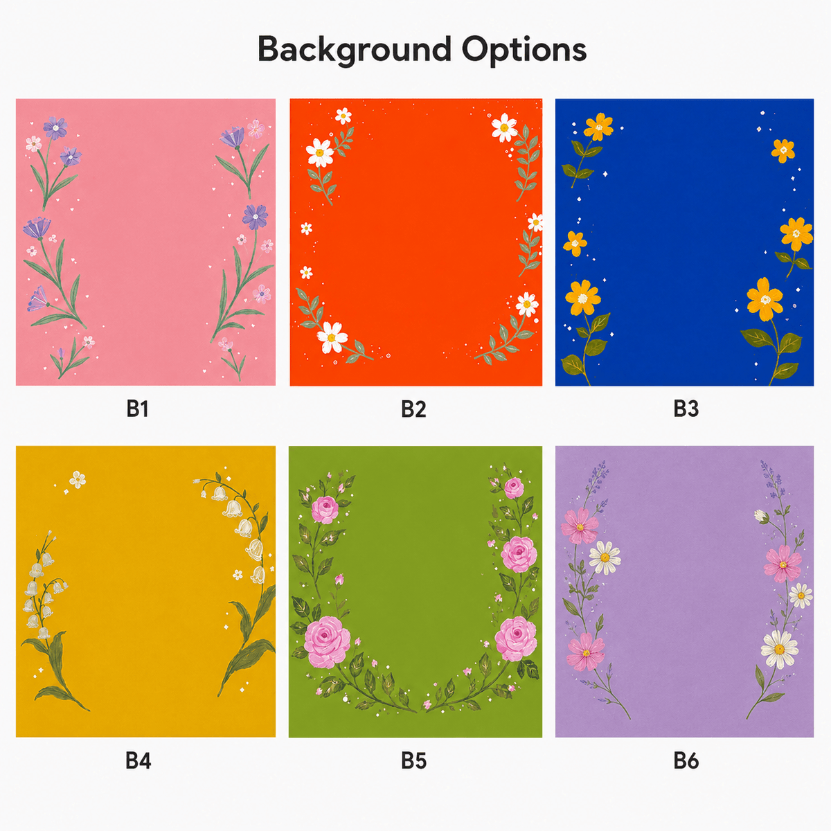 Custom Pet Portrait Wooden Block – Vibrant Floral Frame Design