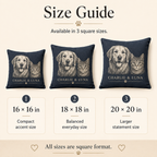 Custom Pet Portrait Pillow with Name – Personalized Dog or Cat Pillow