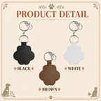 Personalized Pawprint Keychain - Custom Sketch Pet Portrait & Fur Keepsake