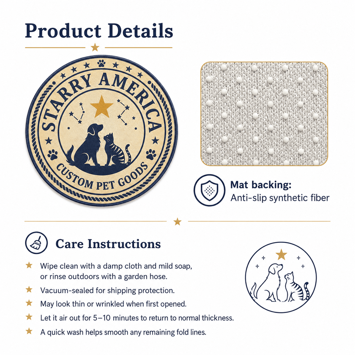 Mat – Custom Pet Portrait Retro Camera & Photo Shape Design