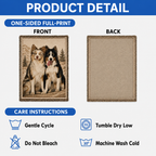 Custom Pet Portrait Woven-Style Throw Blanket - Personalized Printed Fringe Blanket